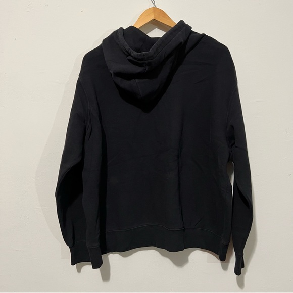 Basic Black Zip Up Sweater Hoodie - Picture 2 of 4